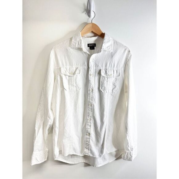 MICHAEL Michael Kors White Button Down Shirt - Picture 1 of 9